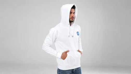 unisex hoodie with your design here print qikink