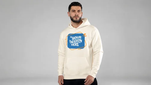 pullover hoodie with your design here print qikink