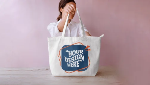large tote bag printing for promotional qikink