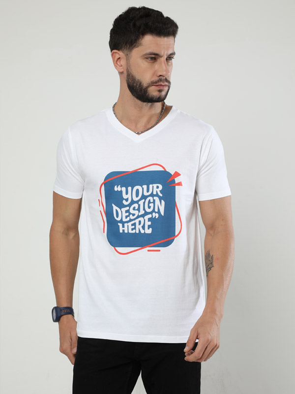 Male V Neck T-Shirt | UV34